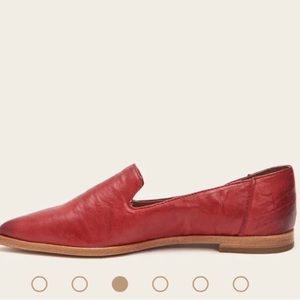 Frye 7M Red Kenzie Venetian Leather shoes